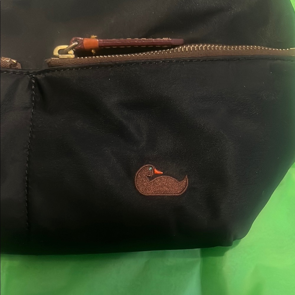 Dooney & Bourke Black and Brown Shoulder Bag - Picture 2 of 9